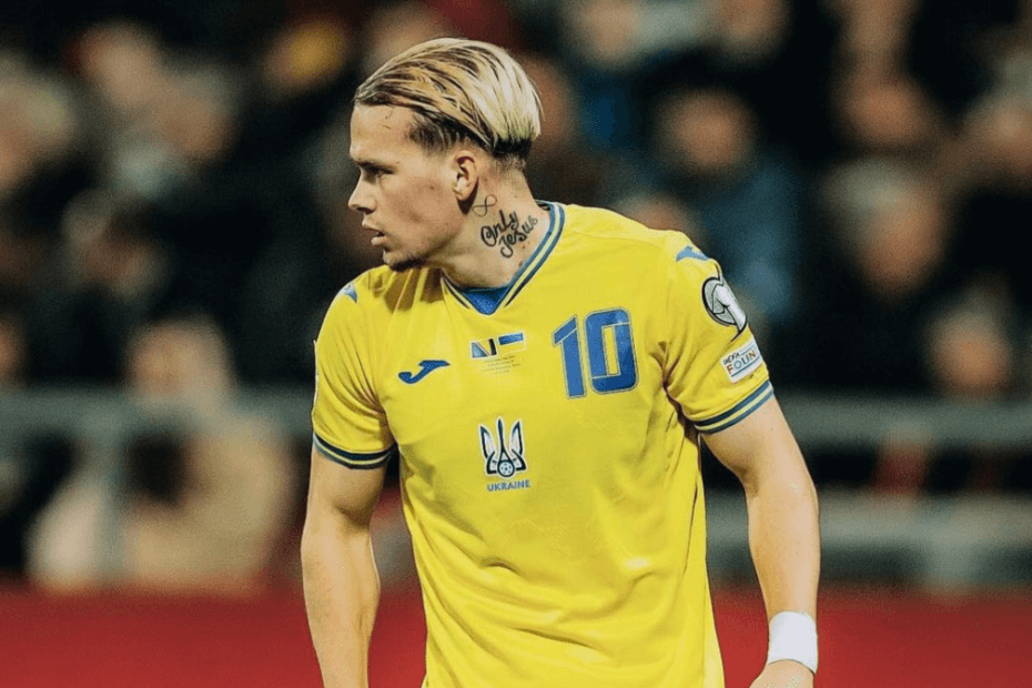 Ukraine's football player Mudryk