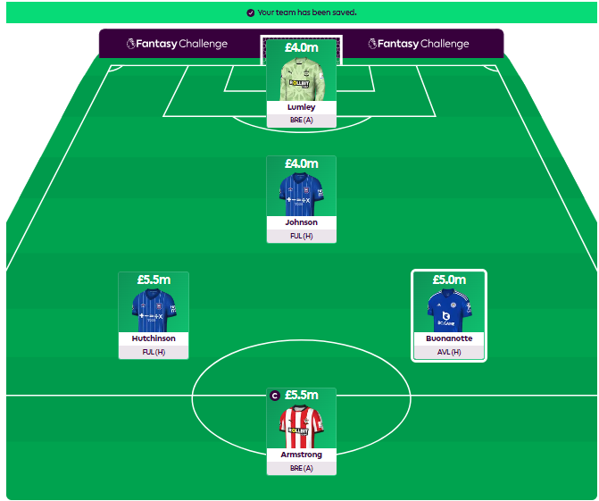 FPL GW3 Challenge - Team Reveal( a team of newly promoted punts)